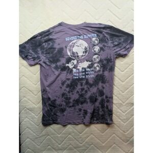 Neon Riot Beyond the Surface Tie Dye Graphic Tee Purple Black XL Mens
